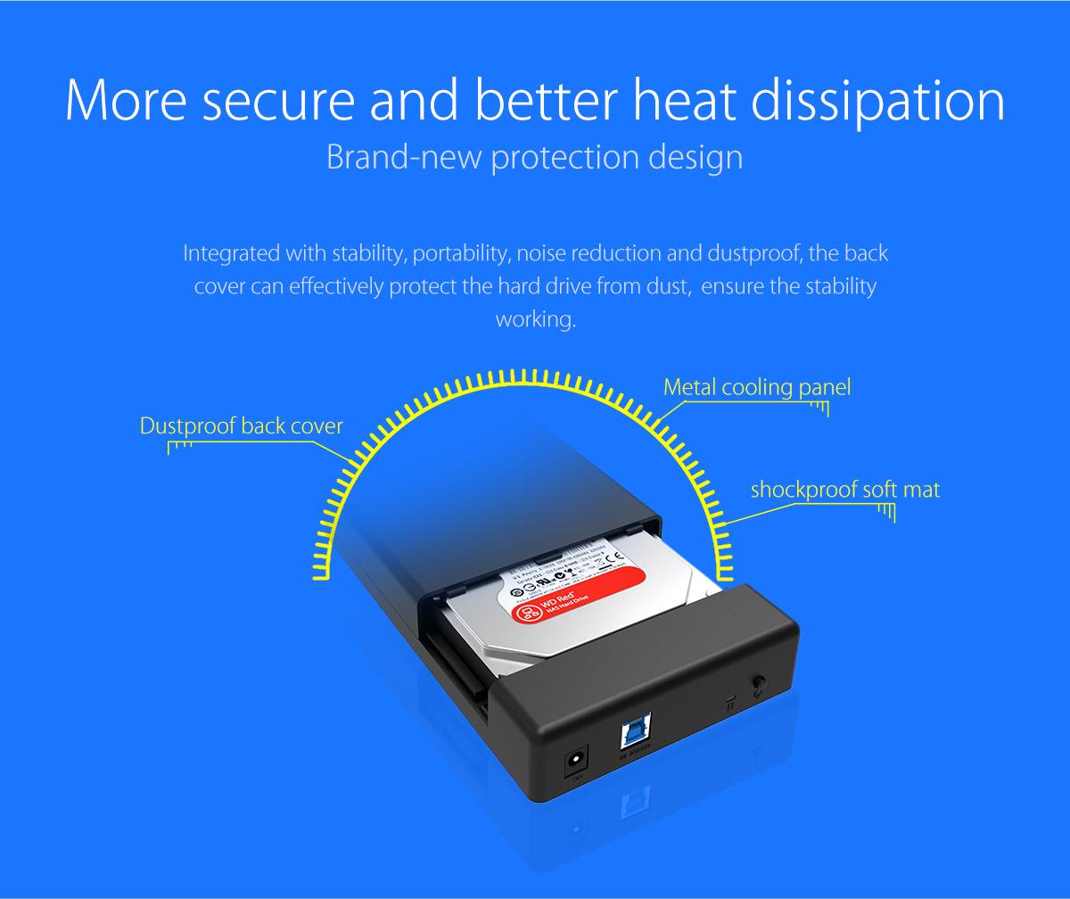 กล่องใส่ HDD Orico 3588US3 SATA 2.5/3.5นิ้ว USB3.0 (5Gbps) Hard disk